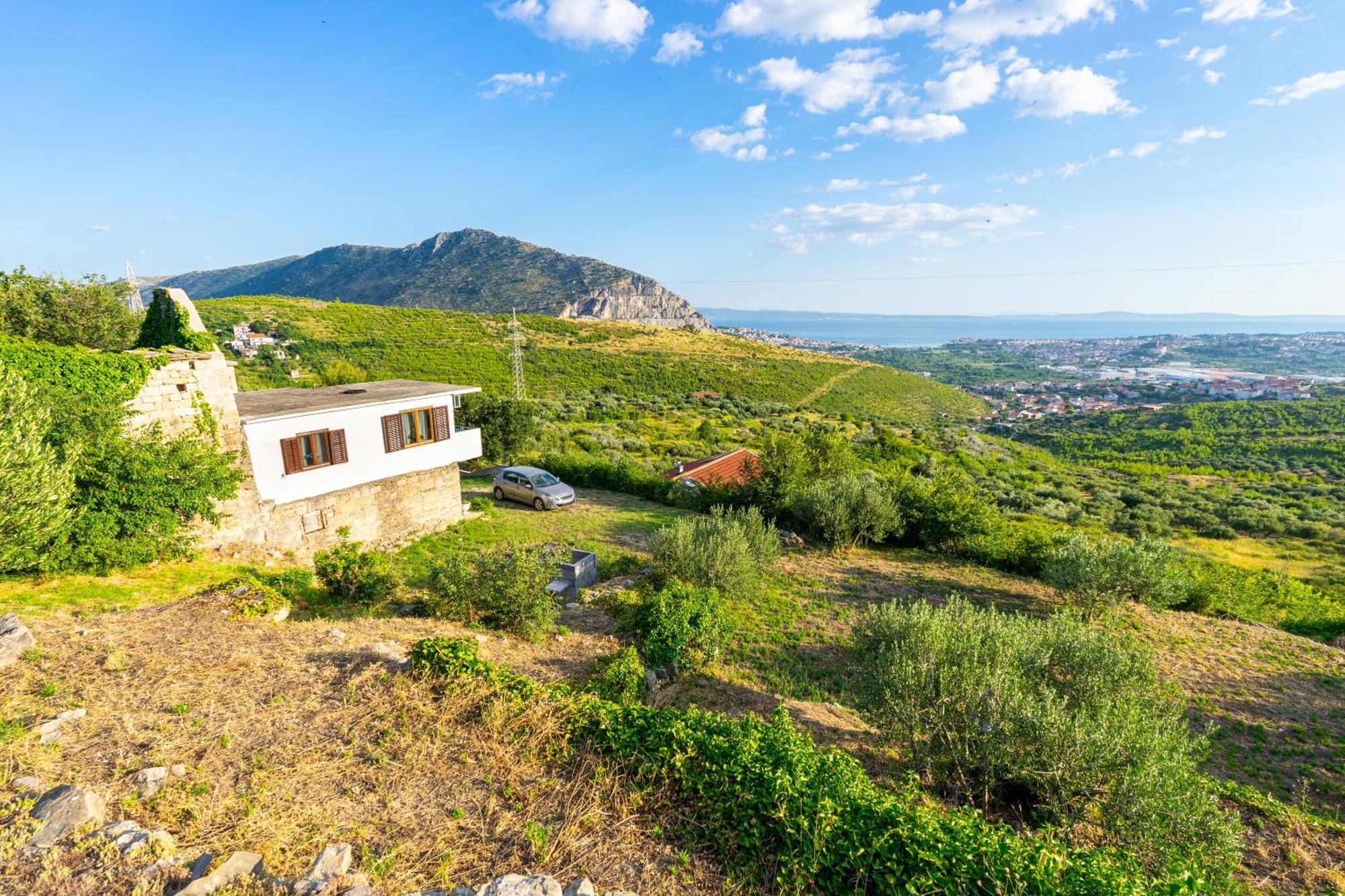 Olive Garden House In Zrnovnica With A View & Bbq Villa Exterior foto