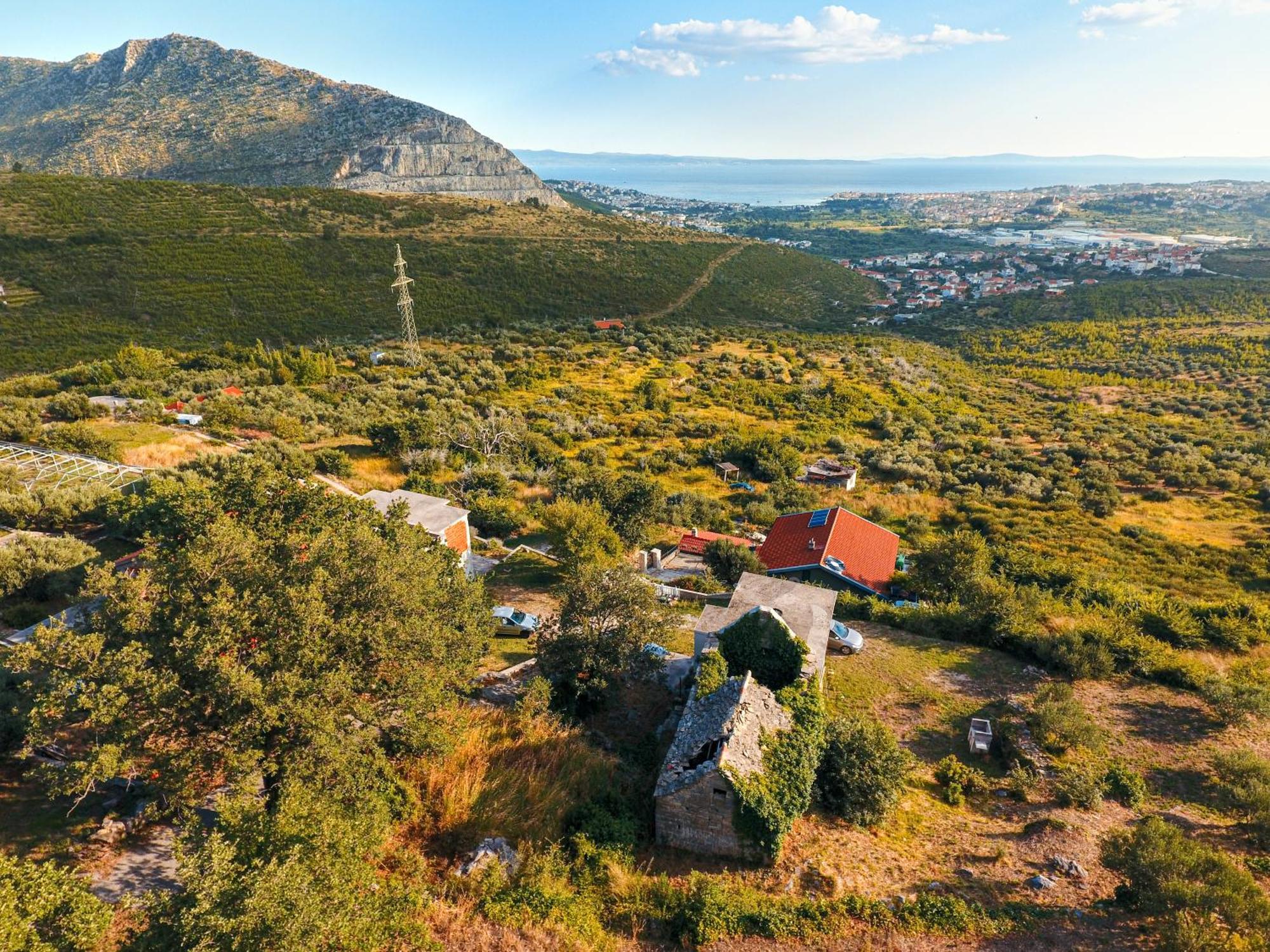 Olive Garden House In Zrnovnica With A View & Bbq Villa Exterior foto